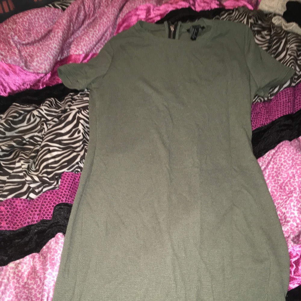 Forever 21 olive green dress